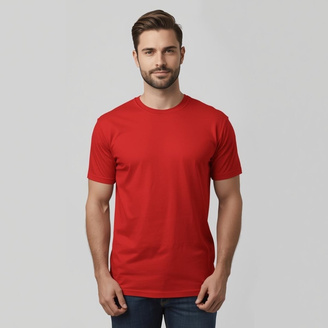 Blank Red T-Shirt - Image 2